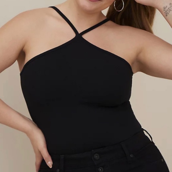 🆕 Black Foxy High Neck Halter Top 3 3X 22 24 NWT Torrid New! - Picture 4 of 6